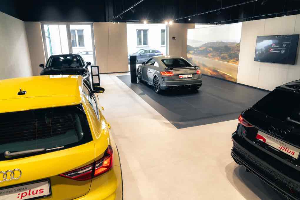 Audi Progressive Showroom, concessionaria di via Sumatra a Milano