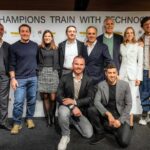 Andrea Varnier, Giorgio Rocca, Martina Riva, Gianluca Lorenzi, Nerio Alessandri, Giovanni Malagò, Carolina Kostner, Simone Barlaam, Giuliano Razzoli, Federico Pellegrino, Milano Cortina 2026 Technogym
