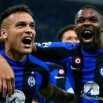 Lautaro Martinez e Marcus Thuram, foto generata con IA
