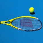 yellow Wilson tennis racket
