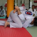 two person doing taekwondo