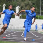 Atletica Italiana, cambio tra Melluzzo e Patta. foto presa da archivio Fidal