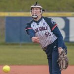 Serie A1 softball, Rissa Bajusz della Mia Office Bologna, ancora protagonista in pedana (Lauro Bassani)