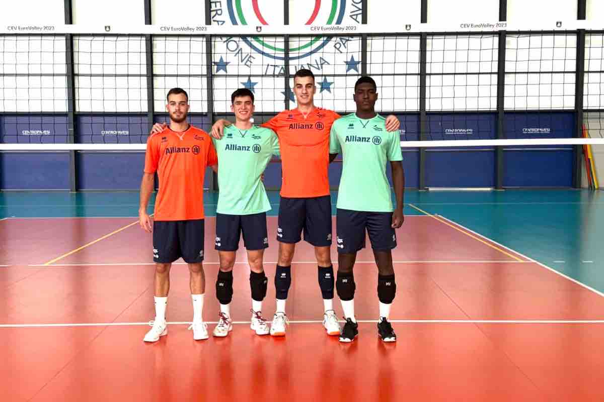 i fratelli montenegrini Rastko e Vasillje Milenkovic e con la maglia verde i colombiani Juan Esteban Restrepo Orozco e Maicol Isaac Ortiz Castaneda