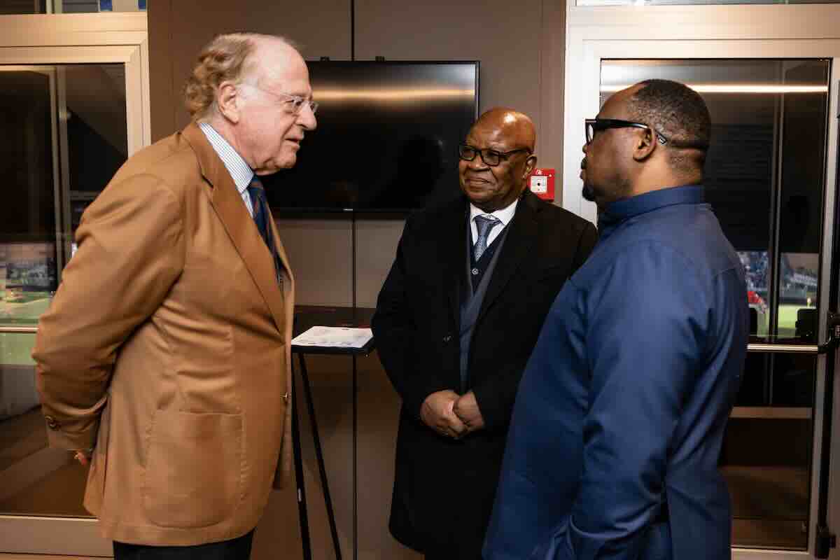 Chairman Scaroni, Ambassador Tshinga Ahuka, Minister Mazenga Mukanzu, Milan Repubblica Democratica del Congo