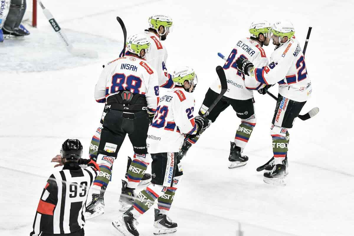 Ai Rittner Buam il derby sul Vipiteno- finisce 3-2 (Credito foto- Laura Malvarosa)