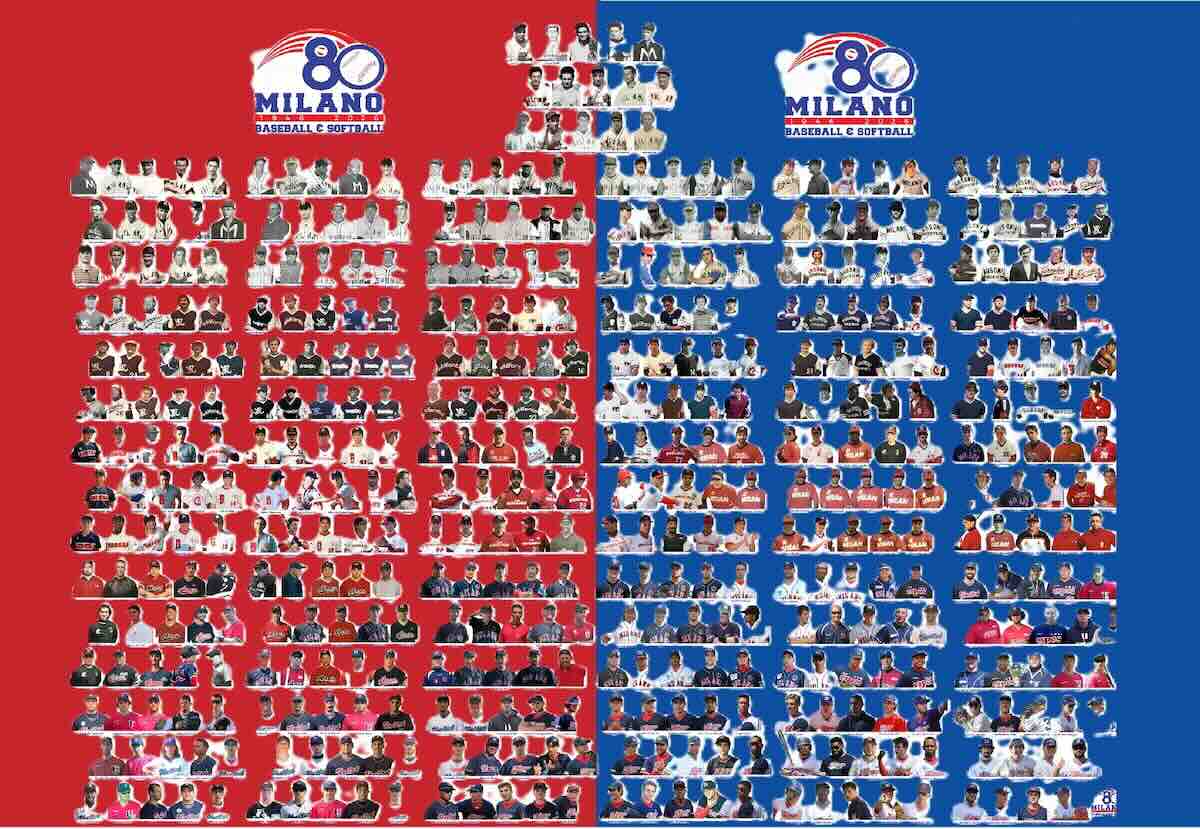 La festa per gli 80 anni del Milano Baseball