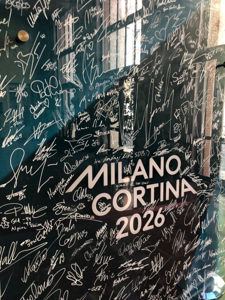 Murale tregua olimpica Milano
