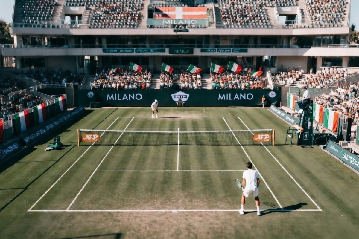 Torneo ATP 250 Milano (immagine generata con IA)