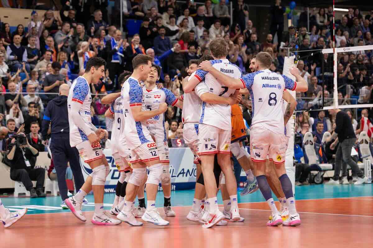 Allianz Powervolley Milano in festa nella finale di Challenge Cup, foto Valeria Lippera