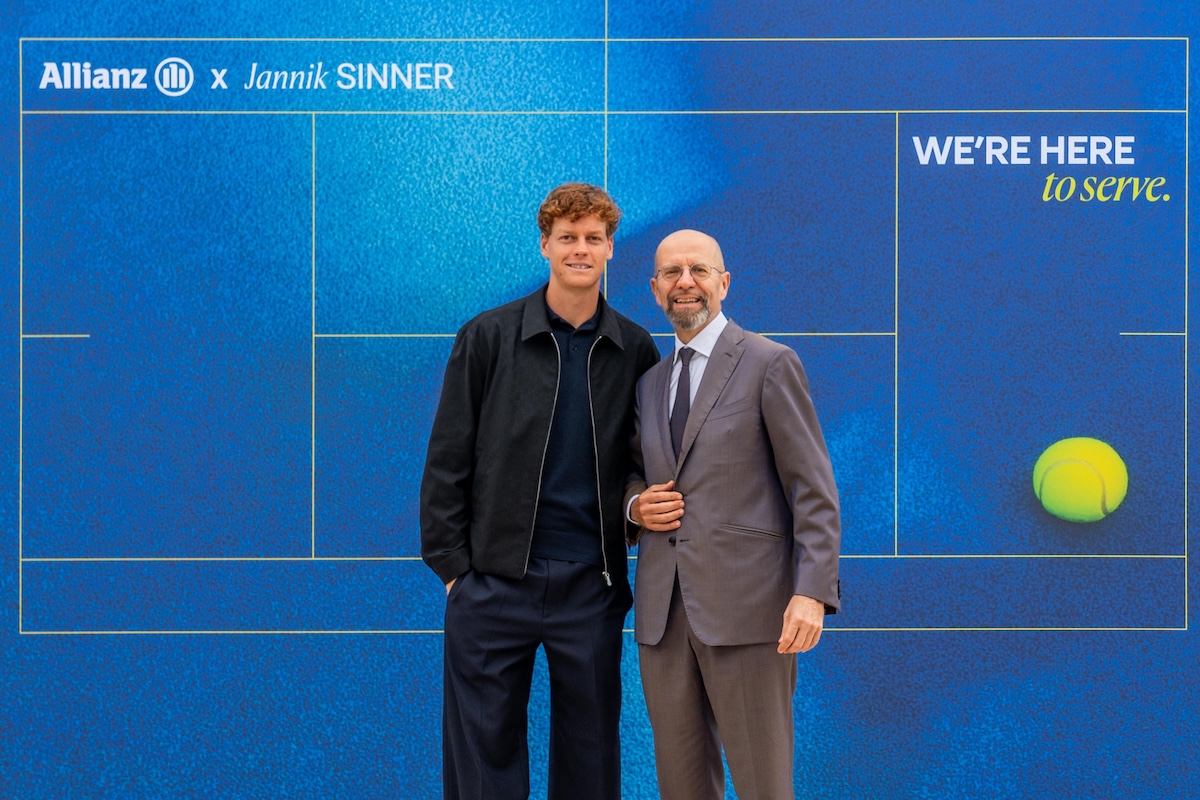 Jannik Sinner e Giacomo Campora - CEO Allianz Italia