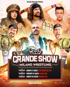 Milano Wrestling Summer Tour: tre appuntamenti gratuiti per un’estate di spettacolo sul ring