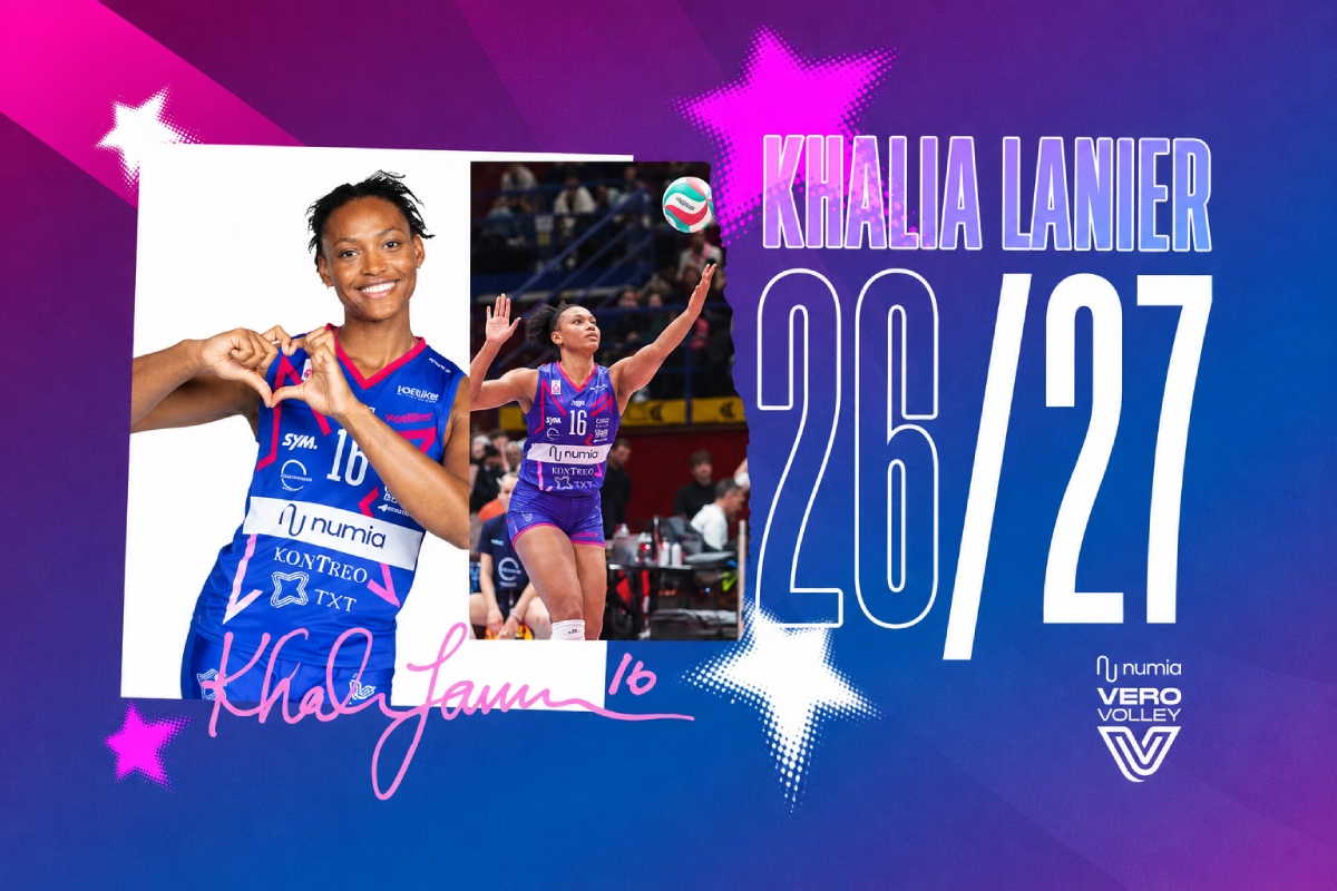 Khalia Lanier resta alla Numia Vero Volley Milano - (credit immagine: Ufficio Stampa Vero Volley)