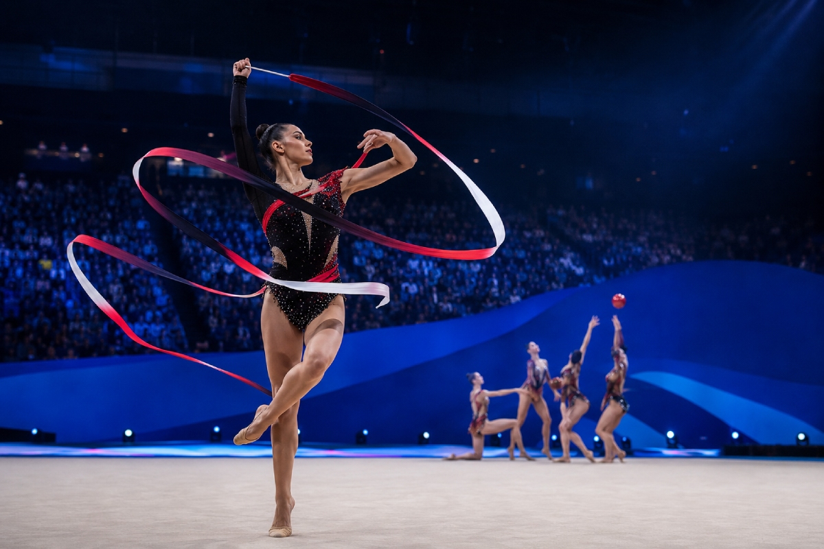 World Cup di ginnastica ritmica Milano 2026: la finale - (immagine generata con IA)
