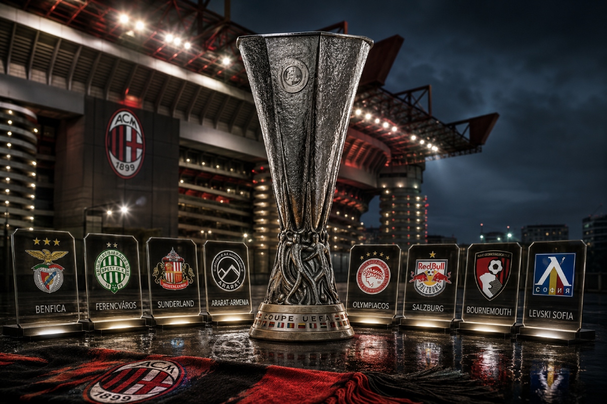 Milan, Europa League 2026/27: le otto avversarie - (immagine generata con IA)