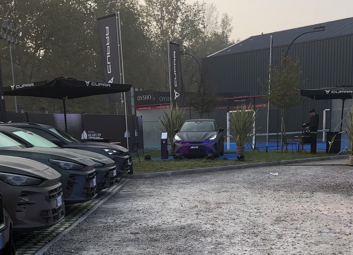 cupra a milano per il premier padel