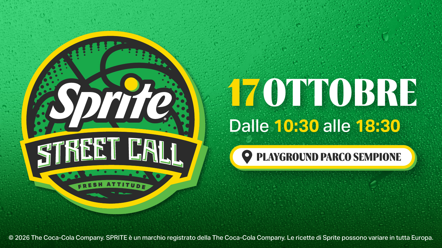 Sprite Street Call a Parco Sempione il 17 ottobre: basket, musica e Belinelli ospite